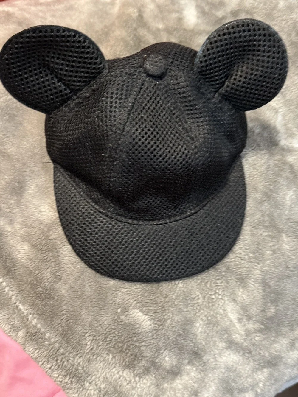 Disney Mickey Mouse Black Baseball Cap With Ears - Size Toddler
